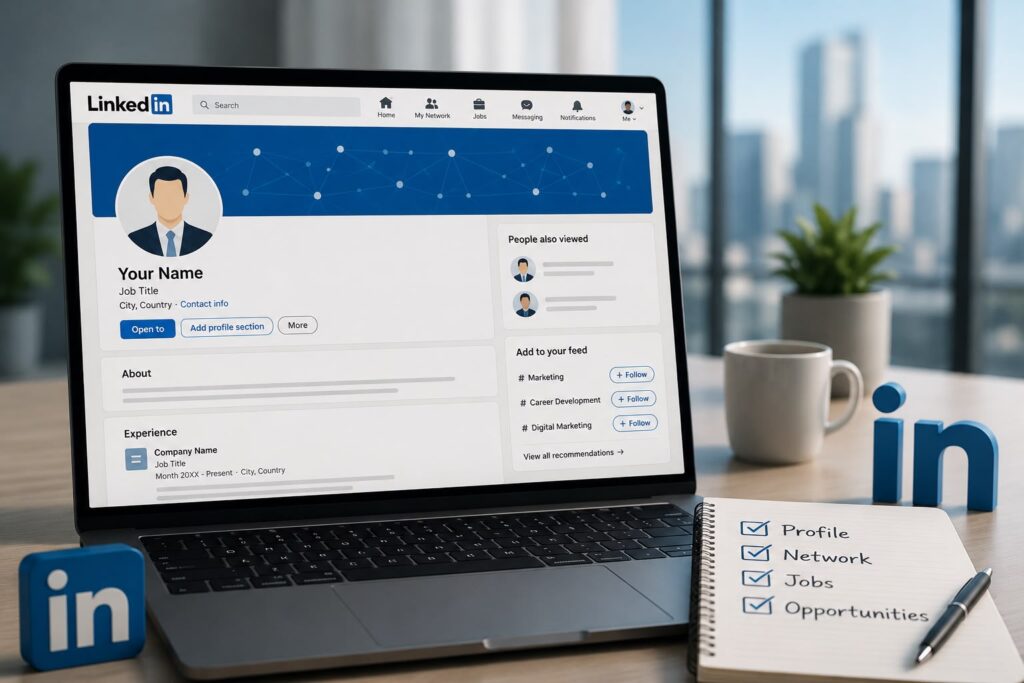 كيف تنشئ حساب LinkedIn احترافي يجذب مسؤولي التوظيف؟