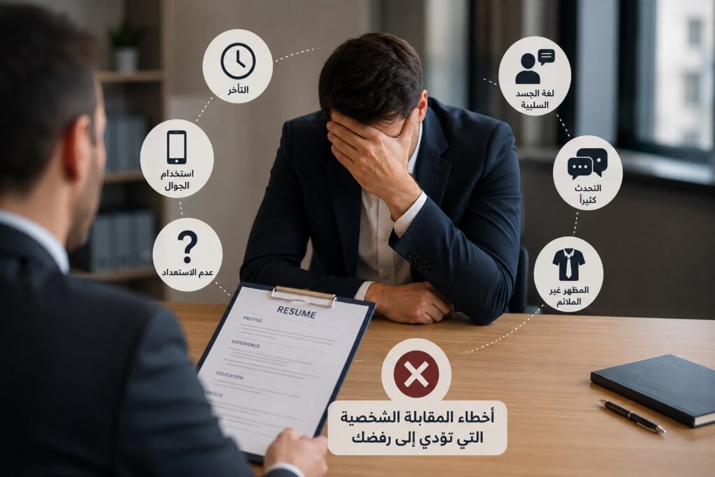 أخطاء المقابلة الشخصية التي تؤدي إلى رفضك.. تجنبها لزيادة فرص قبولك